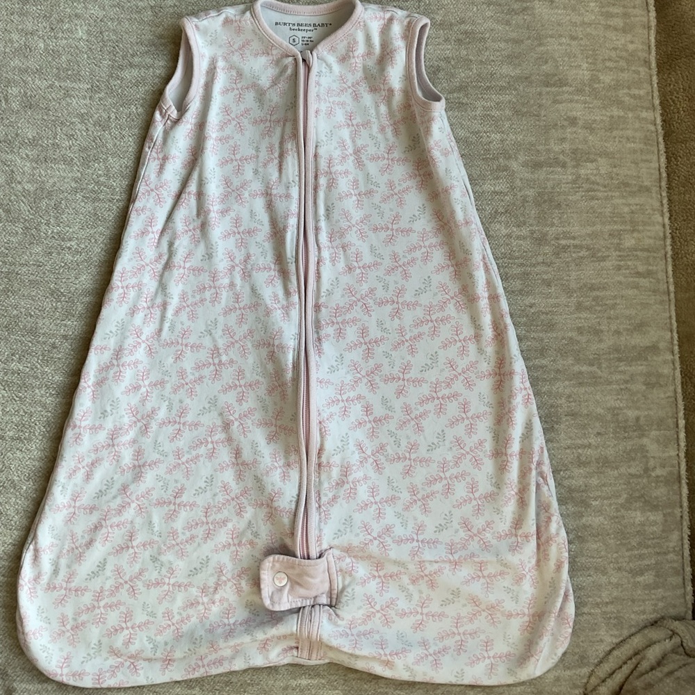 Burt’s bees Pink Patterned Kids Sleep Sack size S